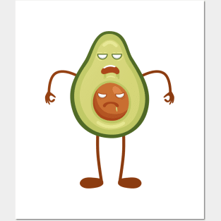 Avocado zombie monster. Posters and Art